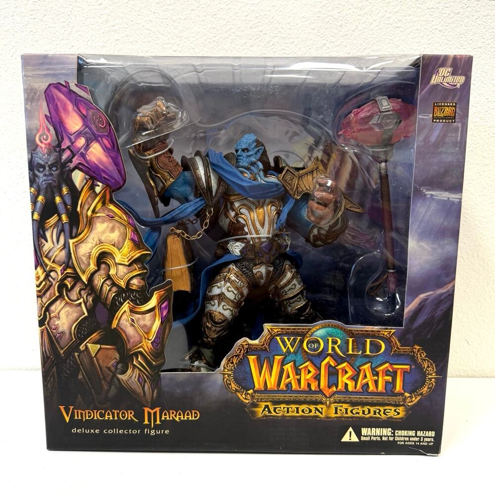 World of Warcraft Vindicator Maraad Deluxe Collector Figure 2008 DC Unlimited
